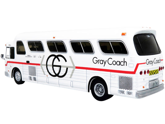 1966 GM PD4107 "Buffalo" Coach Bus "Gray Coach" Destination: "Pearson Airport" Toronto (Ontario Canada) "Vintage Bus & Motorcoach Collection" 1/87 Diecast Model by Iconic Replicas