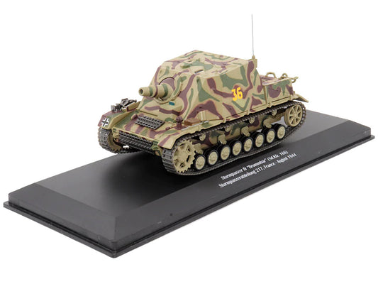 German Sd. Kfz. 166 "Sturmpanzer IV" "Brummbar" #36 "Germany Sturmpanzerabteilung 217 France August 1944" 1/43 Diecast Model by AFVs of WWII