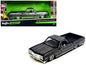 1965 Chevrolet El Camino Lowrider Black Metallic with Silver Graphics "Lowriders" Series 1/25 Diecast Model Car by Maisto