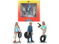 Michelle, Meg and Gary Tire Brigade 3 piece Figurine Set 1/24 by Motorhead Miniatures