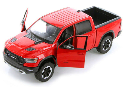 2019 RAM 1500 Rebel Crew Cab Pickup Truck Red 1/24 Diecast Model Car by Motormax