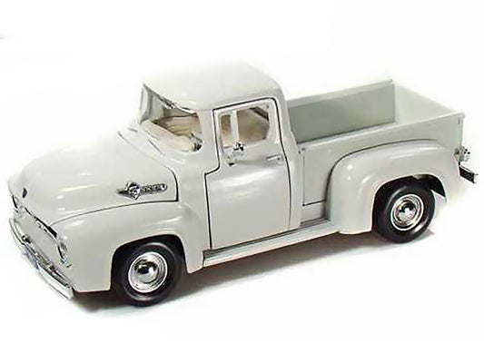 1956 Ford F-100 Pickup Truck White 1/24 Diecast Model Car by Motormax